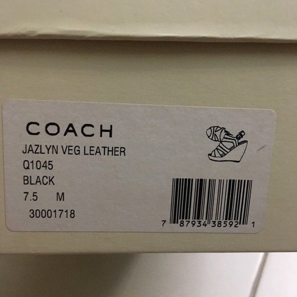 Coach vegan leather wedges - Picture 2 of 5